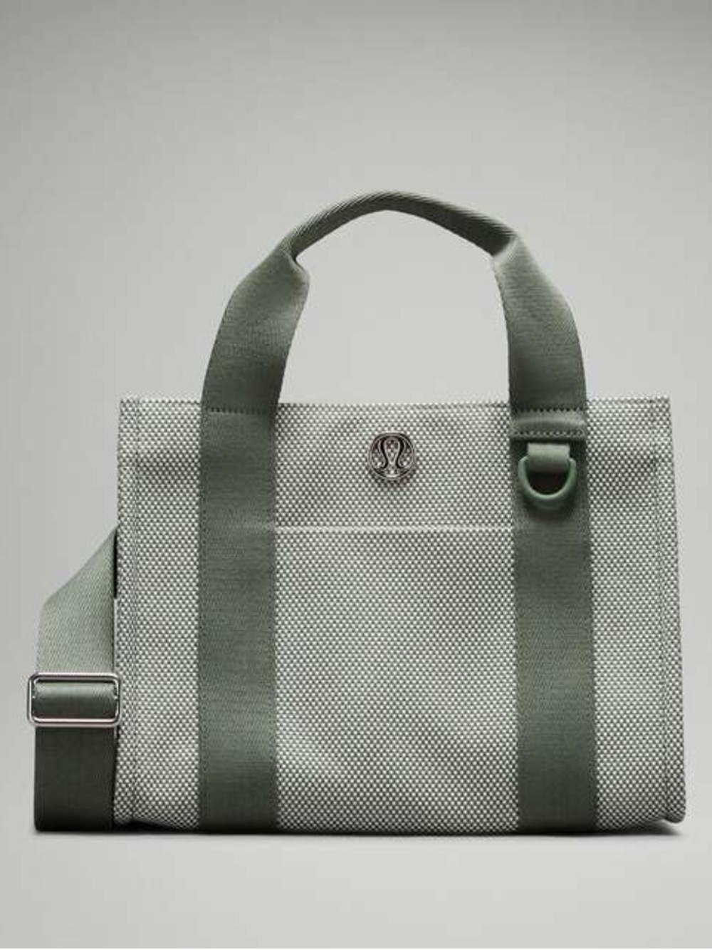 NWT Lululemon Two-Tone Canvas Tote Bag in Sage Green